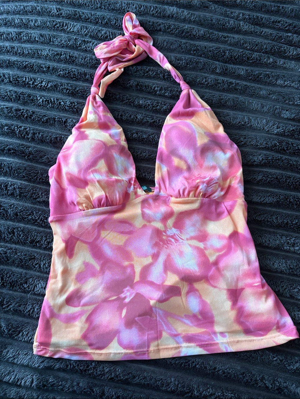 wild fable Pink and Peach Floral Halter Camisole